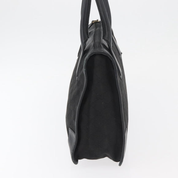 GUCCI GG Canvas Hand Bag Black Gold 000 0855 Auth 180179