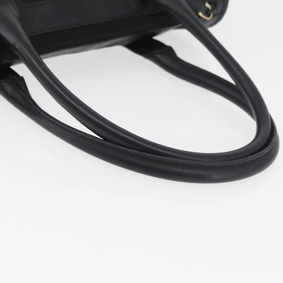 GUCCI GG Canvas Hand Bag Black Gold 000 0855 Auth 180179