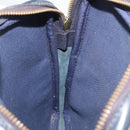 GUCCI GG Supreme Sherry Line Shoulder Bag PVC Navy Gold Auth 180181-17