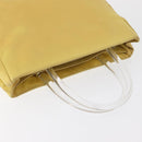 PRADA Hand Bag Nylon Yellow Silver Auth 180183-6