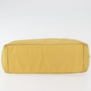PRADA Hand Bag Nylon Yellow Silver Auth 180183-9