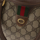 GUCCI GG Supreme Web Sherry Line Hand Bag PVC Beige Gold 40 02 007 Auth 180185-18