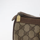 GUCCI GG Supreme Web Sherry Line Hand Bag PVC Beige Gold 40 02 007 Auth 180185-9