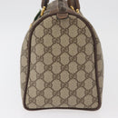GUCCI GG Supreme Web Sherry Line Hand Bag PVC Beige Gold 40 02 007 Auth 180185-3