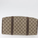GUCCI GG Supreme Web Sherry Line Hand Bag PVC Beige Gold 40 02 007 Auth 180185-5