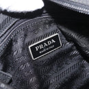 PRADA Shoulder Bag Nylon Black Silver Auth 180187-21