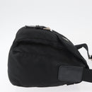 PRADA Shoulder Bag Nylon Black Silver Auth 180187-3