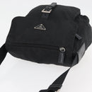 PRADA Shoulder Bag Nylon Black Silver Auth 180187-6