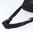 PRADA Shoulder Bag Nylon Black Silver Auth 180187-7