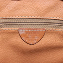 CELINE Macadam Canvas Tote Bag PVC Leather Brown Gold Auth 180188-16