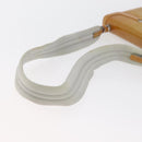 PRADA Shoulder Bag Patent leather Yellow Silver Auth 180190-7