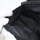 PRADA Bauchtasche Nylon Schwarz Silber Auth 180191-21