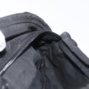 PRADA Bauchtasche Nylon Schwarz Silber Auth 180191-22