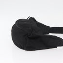PRADA Bauchtasche Nylon Schwarz Silber Auth 180191-3