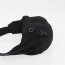 PRADA Bauchtasche Nylon Schwarz Silber Auth 180191-4