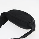 PRADA Bauchtasche Nylon Schwarz Silber Auth 180191-6