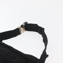 PRADA Bauchtasche Nylon Schwarz Silber Auth 180191-8