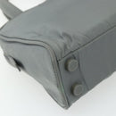 PRADA Hand Bag Nylon Gray Silver Auth 180192A-16
