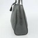 PRADA Hand Bag Nylon Gray Silver Auth 180192A-4