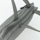 PRADA Hand Bag Nylon Gray Silver Auth 180192A-6