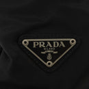 PRADA Hand Bag Nylon Black Silver Auth 180193-14