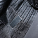 PRADA Hand Bag Nylon Black Silver Auth 180193-17