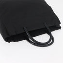 PRADA Hand Bag Nylon Black Silver Auth 180193-6