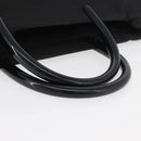 PRADA Hand Bag Nylon Black Silver Auth 180193-7