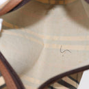 Burberry Nova Check Clutch Bag Canvas 2er Set Beige Auth 180194-15