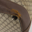 GUCCI GG Supreme Web Sherry Line Boston Bag PVC Beige Red Auth 180195-12