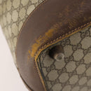 GUCCI GG Supreme Web Sherry Line Boston Bag PVC Beige Red Auth 180195-13