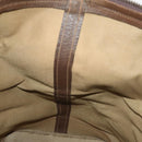 GUCCI GG Supreme Web Sherry Line Boston Bag PVC Beige Red Auth 180195-18