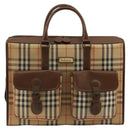 Burberrys Nova Check Business Bag Canvas 2way Beige Auth 180196-2