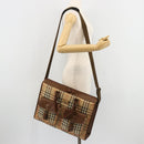 Burberrys Nova Check Business Bag Canvas 2way Beige Auth 180196-24