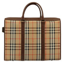 Burberrys Nova Check Business Bag Canvas 2way Beige Auth 180196-3