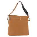Chloe Shoulder Bag Leather Brown Gold Auth 180199-1