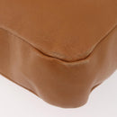 Chloe Shoulder Bag Leather Brown Gold Auth 180199-14