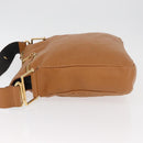Chloe Shoulder Bag Leather Brown Gold Auth 180199-4