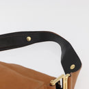 Chloe Shoulder Bag Leather Brown Gold Auth 180199-8