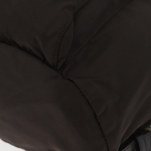 PRADA Rucksack Nylon Braun Silber Original 180200