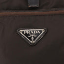 PRADA Rucksack Nylon Braun Silber Original 180200-20