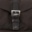 PRADA Rucksack Nylon Braun Silber Original 180200-21