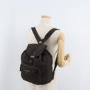 PRADA Rucksack Nylon Braun Silber Original 180200-30