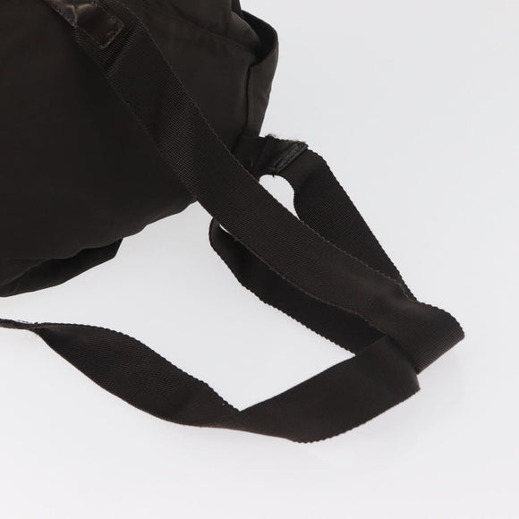 PRADA Rucksack Nylon Braun Silber Original 180200