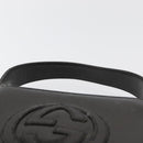 GUCCI Shoulder Bag Patent leather Brown Silver Auth 180202-8