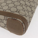 GUCCI GG Plus Supreme Tote Bag PVC Beige Auth 180203-11