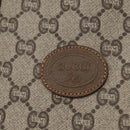 GUCCI GG Plus Supreme Tote Bag PVC Beige Auth 180203-15
