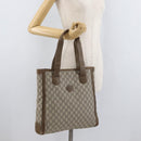 GUCCI GG Plus Supreme Tote Bag PVC Beige Auth 180203-22