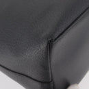 GUCCI Bamboo Shoulder Bag Leather Black Gold Auth 180204-10
