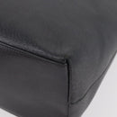 GUCCI Bamboo Shoulder Bag Leather Black Gold Auth 180204-16